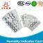 vacuum package humidity indicator card