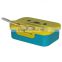Bpa free plastic lunch box with fork and spoon/bento plastic lunch box