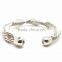 China Factory Wholesale Simple Design Fashion Stainless Steel Bangle With Diamond