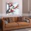 Modern Canvas Flower White Black Red Painting
