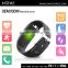 Digital silicone bracelet pedometer with continuous heart rate monitor bluetooth activity tracker