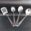 4Pcs Stainless Steel Kitchen Cooking Utensil Set Slotted Turner/Rice Spoon/Ladle/Spachetti Server