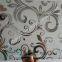 decorative glass factory design pattern art glass clear fosted titanium glass