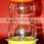 Blow mold plastic cup with lid OEM cup travel portable plastic space cup