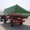 hot sale Euro style tractor use hydraulic 9Ton,heavy duty farm tipping trailer, rear and side tipping with CE