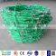 color coils pvc barbed wire price per roll