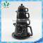 Elegant Black Flower Pattern Ceramic Tea Pot