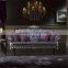 Neo Classic Elegant Purple Sofa Seat Set, Exquisite Carved Mahongany Sectional Sofa Set, Hanging Tassel Deco Sofa Set