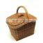 Wholesale Wicker Picnic Hamper Basket, Wicker Picnic Basket With Handle and Lids