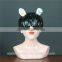 Fashion stylish bunny girl art piece bust statue