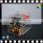 Handmade acrylic cosmetic Display rack clear PMMA cosmetic cube display Plastic makeup storage box from china manufacturer