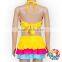 2017 New Arrival Summer Girls Colorful Ruffle Bikini Swimming wear