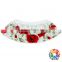 100% Organic Cotton Red Floral Bloomer Set For Diaper Girl Shorts