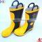 fireman workers foot protected steel toe fire retardant flame protected workers preventing hurt rubber safety boots