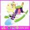 2015 New product wooden rocking horse toy,Customer's design welcomed kids rocking horse,Children Cartoon rocking horse WJY-8208