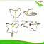 ZY-F1415 stainless steel egg ring pp ball handle star shape fried egg ring