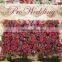 Indoor or outdoor wedding decoration flower artificial walls for hotel decoration,fake flower wall artificial rose wall