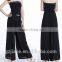 New Fashion Wide Leg Pants Trouser Women Loose Long Culottes Brocade Pants Dress