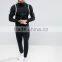 Wholesale Best Price High Quality New Design Durable Raglan Sleeves 100% Polyester Jersey Black Casual Men Jacket