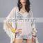 2017 Summer Transparent White Sexy Women Beach Ponchos