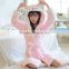 Girls Winter And Autumn Cute Rabbit Pink Pajamas Flannel Fleece Bathrobe