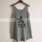 Wholesale Custom Cotton Womens Cheap Printed Tank Tops Graphic Tank Tops Cheap Witn Good Designs
