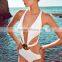 M888 Runwaylover 2016 Ladies Sexy White One Piece Bikini Swimwear