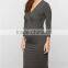 Office Maternity Clothing v Neck Dress