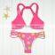 Polyester Bikini different size for choice & padded blue girls swimwear 59377
