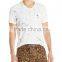 hot sale silkscreen digital full print short sleeve V- neck marble t shirt wholesale