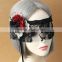 Fantasy Sexy Flower Ribbon Lace Half Face Eye MASK Masquerade Veil Carnival Costume Accessories Party