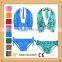 Sublimation printing mermaid pattern design swimsuit for little girls