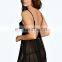Tia Back Black Ruffle Detail Sheer Ladies Night Dress Sex Baby Doll Swing Set