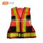 2017 custom PVC reflective strips traffic security vest