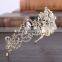 Fashion Women Elegant Baroque Style Gold Silver Plated Metal Crown Charm Hair Accessories