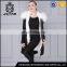 Korean style fur hooded long style white fox fur coat