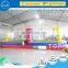 TOP school bus bounce house interactive bungee run inflatable jumping castle with En14960/EN15649