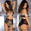 beautyslove sexy black and blue Lace bra panty hot girls woman sexy bra lingerie net Bra sets