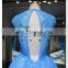 evening party formal dinnder applique wedding dress 2017 Alibaba Blue Lace Cap Sleeves High Low Dress Prom Party Dress