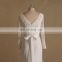 Elegant Long Sleeve V-Back Mermaid Lace Applique Wedding Dress