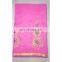 Women's Designer Pink Wedding Wear Embroidered Resham Work Georgette Sari Bridal Saree Party Wear Dress