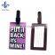 fashion cheap tag card luggage tag with custom design logo