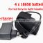 4 x 18650 8800mAh Front Bicycle Light Rechargeable Lithium Battery