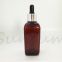 100ml Amber Color Cosmetic PET Plastic Dropper Lotion Bottle