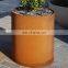 Ornamental Balcony Corten Steel Column Planter