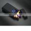 power indication fingerprint double arc plasma lighter USB rechargeable electric lighter