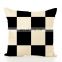 Custom print cotton linen throw pillow Lumbar pillow  cover for couch Sofa