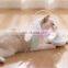 Automatic educational cat teaser toy with feather interactive rotate cat teasing toy
