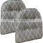 Trellis Tufted Non-Slip Geometric Dining Chair Cushions
