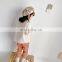Girls' autumn clothes new Korean version 2-8 children's beige baby long-sleeved thin coat stand collar shirt